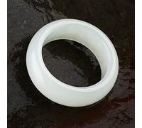 Jade Ring Ring Jade Ring White Jade Ring Male And Female Models (Size : Inner diameter19mm)