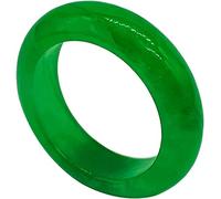 Jade Rings for Women Good Luck Jade Ring Green Jade Rings Jewelry Size6-10, 7 UK, green stone, No Gemstone