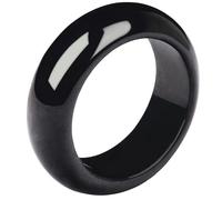 Jade Rings for Women Natural Charm Emerald Gemstone Vintage Jadeite Amulet Black Jewelry Stone