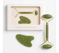 “Jade Roller & Gua Sha Set - Natural Anti-Aging Facial Tools for Skin Care & Lifting - Face Massage Gift Set for Women & Men”