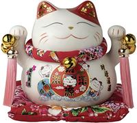 JADE TEMPLE Maneki Neko Porcelain Money Box, White
