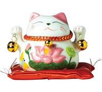 JADE TEMPLE Money Box, White/Pink