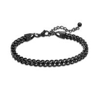 JadeAngel Designer Inspired Jewelry Stainless Steel Bracelets for Men & Women Chunky Cuban Link/Franco Link/Rolo Chain/Byzantine Bracelet, 7.8 inch, Stainless Steel, no gemstone