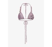 Jaded London Womens Jaded London Crystal-Embellished Crochet Bikini Top Multi S