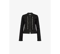 Jaded London Womens Jaded London Decade Drummer Fitted Cotton Jacket Black S