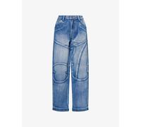 Jaded London Womens Jaded London Panelled Sonic Denim Jeans Blue 25