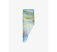 Jaded London Womens Jaded London Soleila Draped Woven Midi Skirt Multi 12