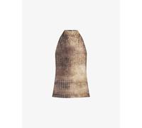 Jaded London Womens Jaded London Zene Backless Woven Top Multi 12