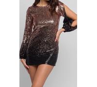 Jaded Rose Women's Cece Sequin Mini Dress in Black | Size: 16 Jaded Rose Black 16