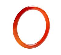 Jadeite Bangle,Natural Red Round Icy Thin Agate Bracelet, Charming Gift for Mom on Thanksgiving