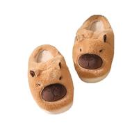 JadeRich Women Fluffy Capybara Slippers Fuzzy Plush Cute Animal Slipper Thick Memory Foam House Shoes