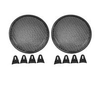 Jadeshay 8 Inch Mesh Protector Car Speaker Cover Woofer Subwoofer Grill, 2Pcs Universal Speaker Grill Cover Car RV Black Metal Iron Subwoofer Mesh Grille Cover Protector for Car RV