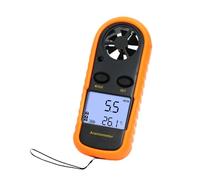 Jadeshay Anemometer, GM816 Portable Digital Anemometer 0-30m/s Wind Speed Meter Handheld Wind Gauge with Thermometer for Air Flow Velocity Measurement