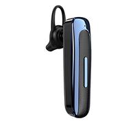 Jadeshay Bluetooth Earpiece Handsfree, E1 IPX5 Waterproof Bluetooth Earpiece Headset for Safety Driving, Running, Sports and Business (Black Blue)