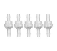 Jadeshay Check Valve,5pcs Check Valves One Way Check Valve Plastic Inline Check Valve Non Return Liquid Valve Oxygen Air Pump Valve,for Water Treatment Aquarium Fish Tank (6mm)