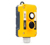 Jadeshay Crane Pendant Control Switch Hoist Lift Control Box 2NO Up/Down Push Button Switch Self-Reset Momentary IP65 Waterproof AC240V 3A for Crane, Hoist, Lift, Tailgate