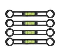 Jadeshay Curved Foot Level, 4 Pieces Portable Mix Water Curved Foot Level DIY Bath Tap Installation Maintenance Tools