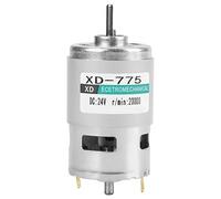 Jadeshay DC Motor XD-775 12V/24V High Speed Low Noise Double Ball Bearing Brush DC Motor (24V 20000rpm)