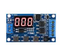 Jadeshay Delay Timer, Time Delay Relay Module DC 5V 36V Timer Relay Trigger Cycle Delay Timer Switch 1-99 Secs/1-99 Mins Adjustable,Turn On/Off Delay Controller Board,with LED Display