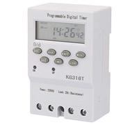 Jadeshay Digital Timer,Programmable Timer Switch 220V Microcomputer Automatic Smart Time Control Switch Timer,with Backlight Display,for Household Appliance