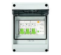 Jadeshay Garage Consumer Unit, AC400V Consumer Unit 2 way Household Small Waterproof Distribution Box with Leakage Circuit Breaker 40A+16A+6A
