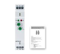 Jadeshay GRT6-B1 Time Relay DIN Rail Mounted Electronic Delay Time Relay AC 230V 0.1s-10 Days Knob Control 1SPDT 35mm DIN Rail Mount for Industrial Equipment and Lighting Control