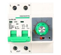 Jadeshay Intelligent Countdown Timer Switch, 2P AC230V 63A Time Relay, Black