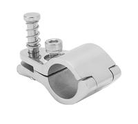Jadeshay Marine Hardware Fittingen Tip, 4pcs Boat Hinged Upper Jaw Slide 316 Stainless Steel Marine Hardware Fittings Tip Style Bimini Top Hinge Rail Mount for Clamp Boat Yacht (22mm)