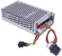 Jadeshay PWM DC Motor Speed Controller, 10V to 50V 100A 3000W High Power Brushed Motor Control Switch Governor with CW CCW Reversible Switch and Adjustable Potentiometer Universal for DC Equipments