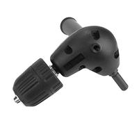 Jadeshay Right Angle Drill Attachment,9.5mm Right Angle Bend Extension 90 Degree Bend Extension Keyless Drill Chuck Converter Adapter for Electric Drills in Tight Corners