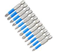 Jadeshay Screwdriver Bits,12 Pcs Magnetic Screwdriver Bits with PZ1 PZ2 PZ3 PH1 PH2 PH3 Impact Driver Bits S2 Steel Screw Driver Bits Set Hex Shank Head Suitable for Manual Electric and Cordless Drill