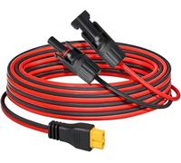 Jadeshay Solar Cable XT60 to Solar Connector Extension Cable 12AWG 2 Meters Solar Panel Charging Cable with Female Male and XT60 Connector for Portable Power Station Battery Pack and Mobile Power