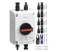 Jadeshay Solar Photovoltaic DC Switch, Solar Circuit Breaker 32A 1200V DC Isolation Switch for Solar Power System,IP66 Waterproof Circuit Breaker For RVs, Ships, Houses
