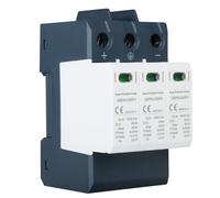 Jadeshay Surge Protective Device,DC 1000V 40KA 3P Photovoltaic Surge Protector Lightning Protection Low-Voltage Protector Arrester Device Replacement 35mm Din Rail Mounting for Solar Combiner Box