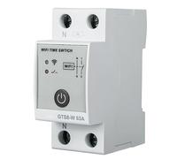 Jadeshay Time Switch, WiFi Control Switch GTS8-W Intelligent WiFi Time Switch Smart Home Remote Control Switch by APP AC220V 2P 63A (Size : 2P-63A)
