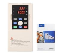 Jadeshay VFD 4KW 380V Three-Phase Inverter Variable Frequency Drive PWM Control Motor Speed Regulator Low Noise with Powerful Cooling System & Overheat Overload Protection