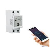 Jadeshay WiFi Smart Switch Home Intelligent Circuit Breaker Timing Relay Mobile Phone Remote Control Timer Switch for Smart Home Household Appliances,35mm DIN Rail Mounting 63A