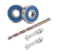 Jadeshay Wiper Arm Repair Kit, 5pcs Metal Windshield Windscreen Wiper Arm Repair Bearing Fix Kit Kit for Grand Scenic 2 II, Silver