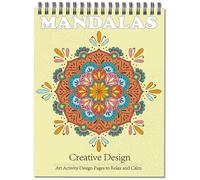 Jadeso Mandala Colouring Book for Adults - 30 Unique Mandala Patterns and Designs, Spiral Bound Adult Colouring Books for Women, Thick Smooth Paper(120gsm)