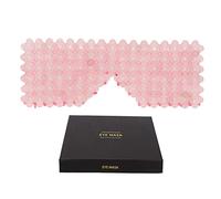 Jadestone Cold Eye Cover,ANGGREK Portable Jadestone Cooling Eye Patch Eye Ice Pack Eye Cold Compress Eye Cover for Dark Circle Blindfold Puffiness Fatigue Relief (Rose Quartz)