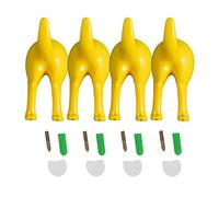 JADEWaa 4Pcs Nordic Dog Tail Hooks Wall Mounted Coat Hat for Hanger Decorati Hat Coat Hook Home Decoration