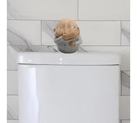 JADEWaa Boy Holding Nose Sculpture Figurine Funny Bathroom Decorations Resin Craft Desktop Statue Ornament 6.3” High