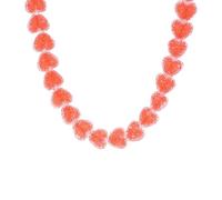 JADEWaa Colorful Love Candy Resin Collarbone Necklace Unique Design Lightweight Fashion Neck Chain Jewelry For Women