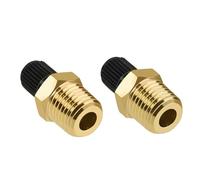 JADEWaa Pack of 2 Valves Adapter Brass Air Inflator Connector Suitable for Auto Tire and Portable Compressor Use Air Hose