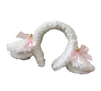JADEWaa Soft Lamb Headband Animal Shape Plush Ears Hair Hoop for Washing Face Animal Hairbands Cartoon Costume