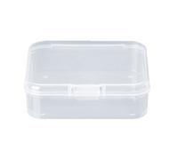 JADEWaa Square Transparent Jewelry Storage Boxes Beads for Case Container Storage Box Bottle Spray Organizer Basket Rack Tank Container Airtight Glass Dispenser Seal