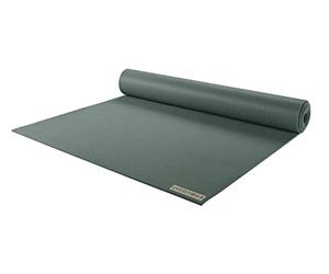 JadeYoga Harmony Yoga Mat, Natural Rubber, 3/16" Thick, 68" L x 24" W, Jade Green