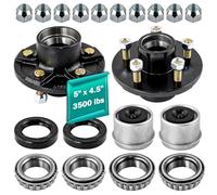 JADODE Trailer Hub Kit 5 Bolt 4.5 for 3500 lbs Heavy Duty Trailer Axle 1-1/16'' with 1/2"-20 Thread #84 Spindle 5 Lug Trailer Hub Trailer Idler Hub Kit