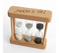 J'adore le thé ! - Wooden Tea Timer - 2, 3, 5 Minutes