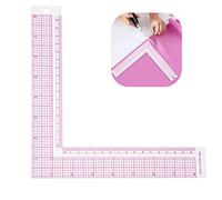 【 】Jadpes Plastic L-Square Shape Ruler, French Curve Sewing Measure Professional Tailor Craft Tool Tailor Drawing Sewing Ruler Drawing Craft Tool(#1)
